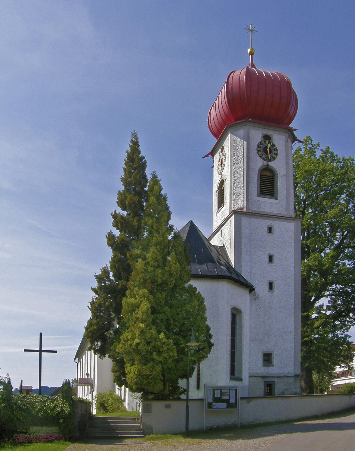 Katholische Pfarrkirche St. Martin in Scheffau (Allgäu) (Ortsteil von Scheidegg, Bayern, Deutschland)