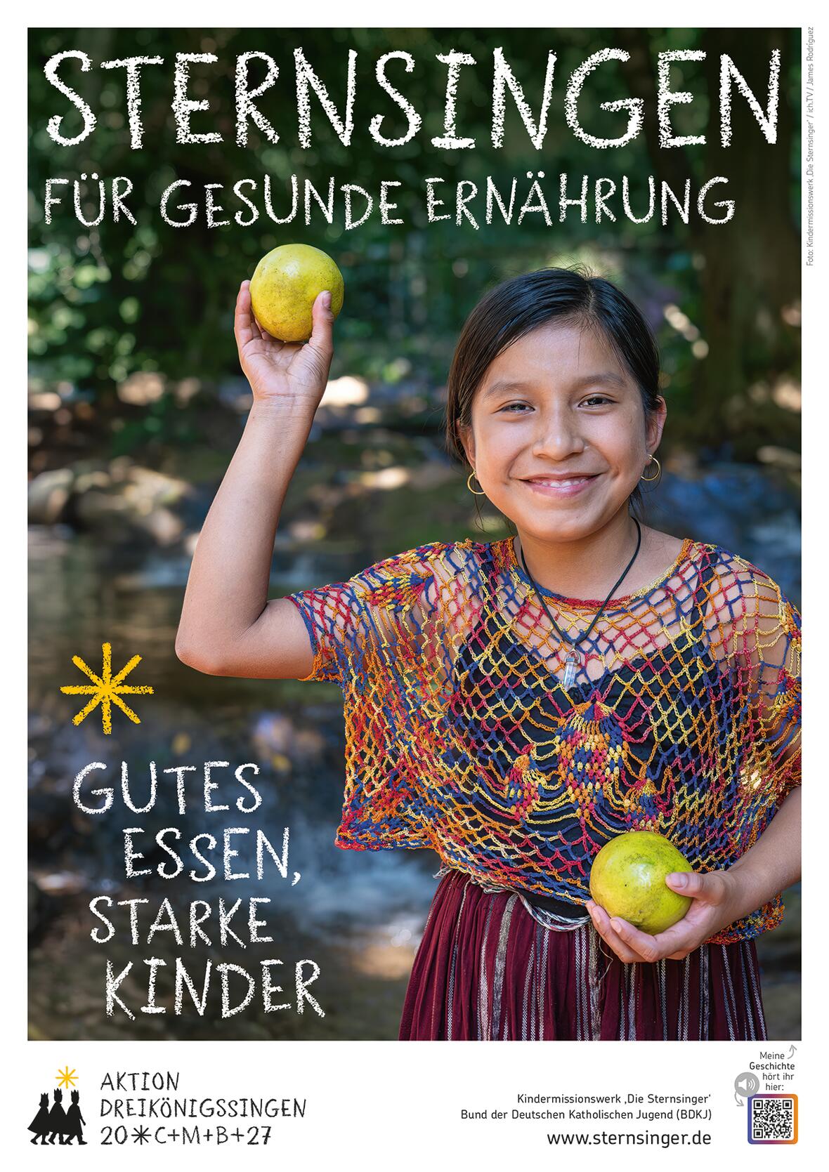 Gesunde Ernährung für Kinder ist das Thema der Aktion Dreikönigssingen 2027. Das Beispielland ist Guatemala.