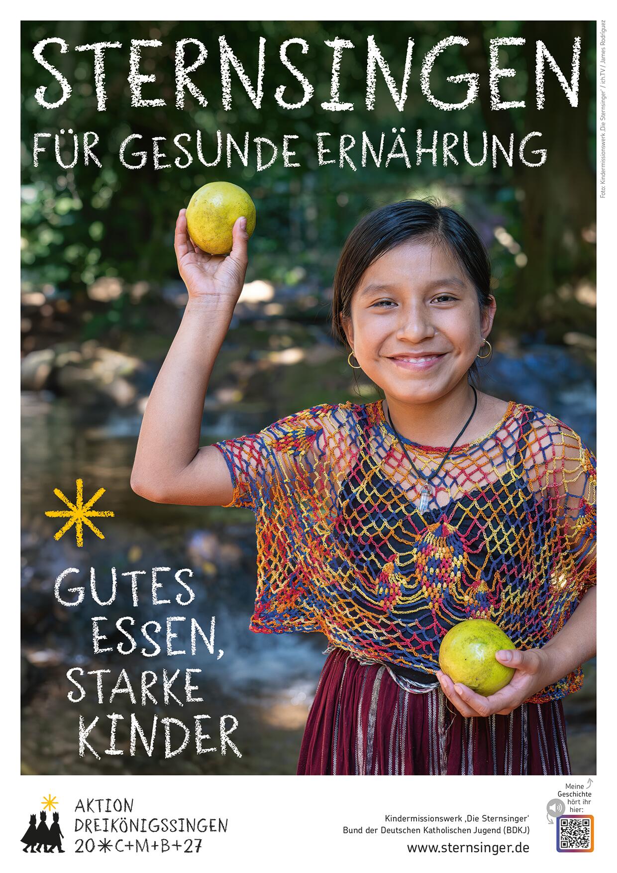 Gesunde Ernährung für Kinder ist das Thema der Aktion Dreikönigssingen 2027. Das Beispielland ist Guatemala.