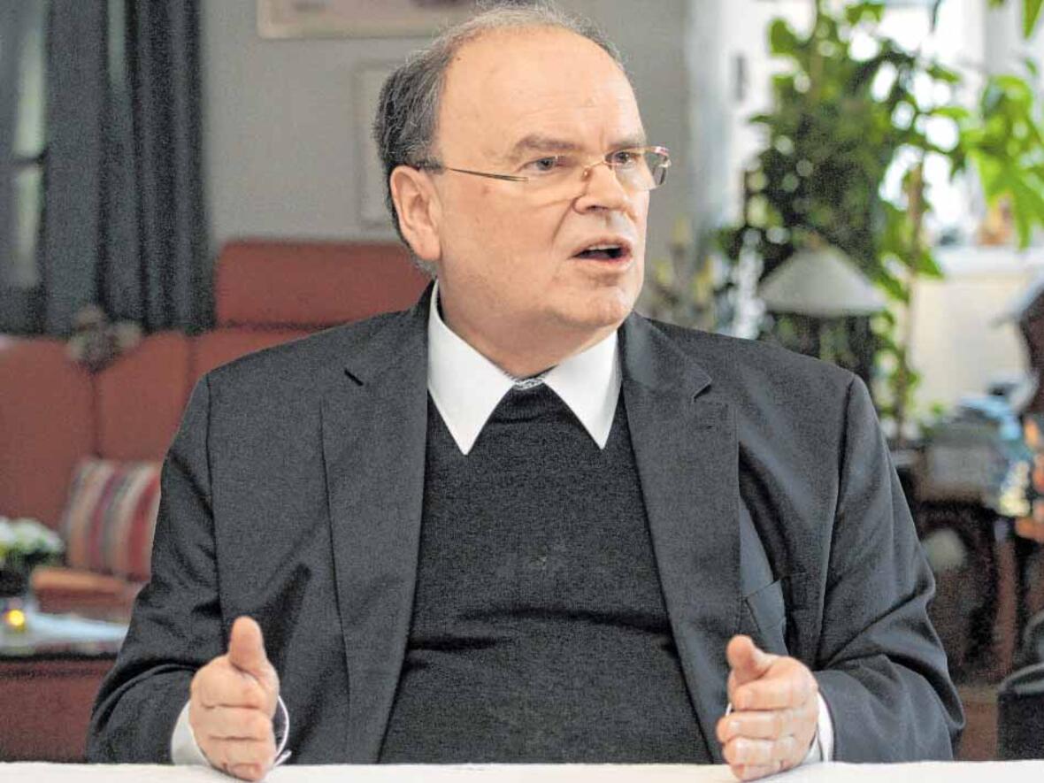 Interview mit Bischof Bertram über das Verbot öffentlicher Gottesdienste. (Foto: Katholische SonntagsZeitung / Annette Zoepf)
