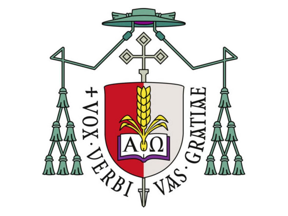 Das Wappen von Bischof Bertram 