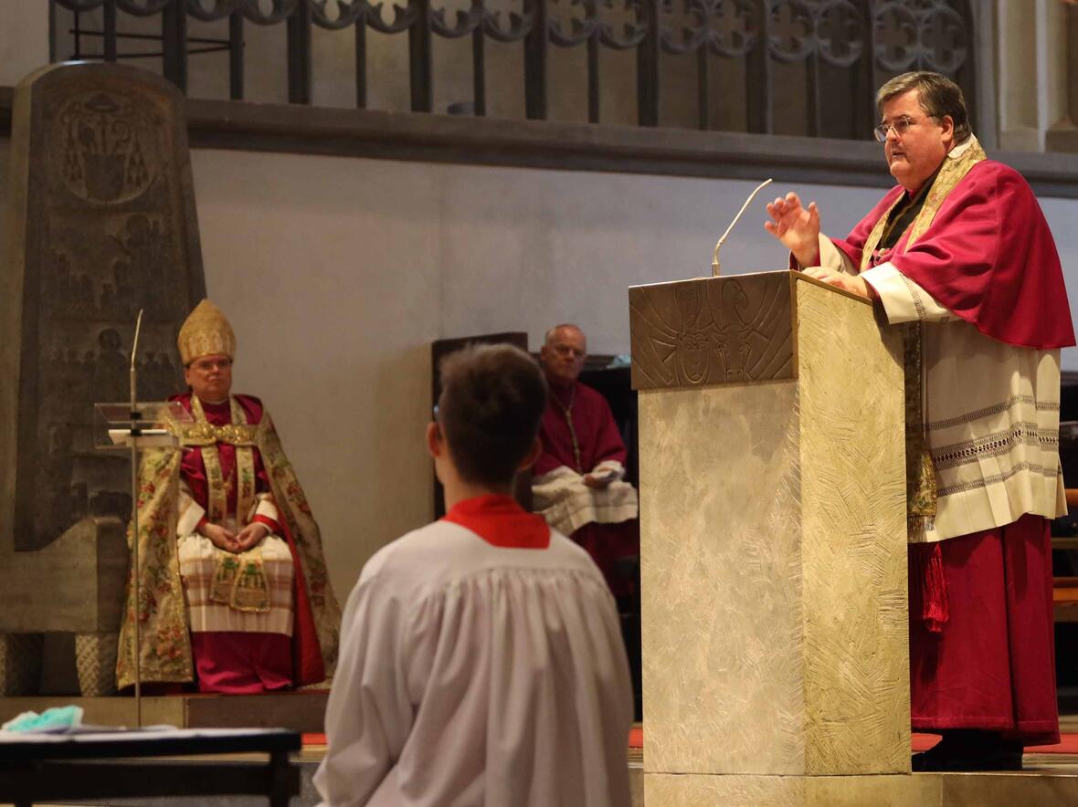 "Bleib so Mensch und werde es weiter", richtete sich Generalvikar Harald Heinrich an den Jubilar (Foto: Annette Zoepf/pba)