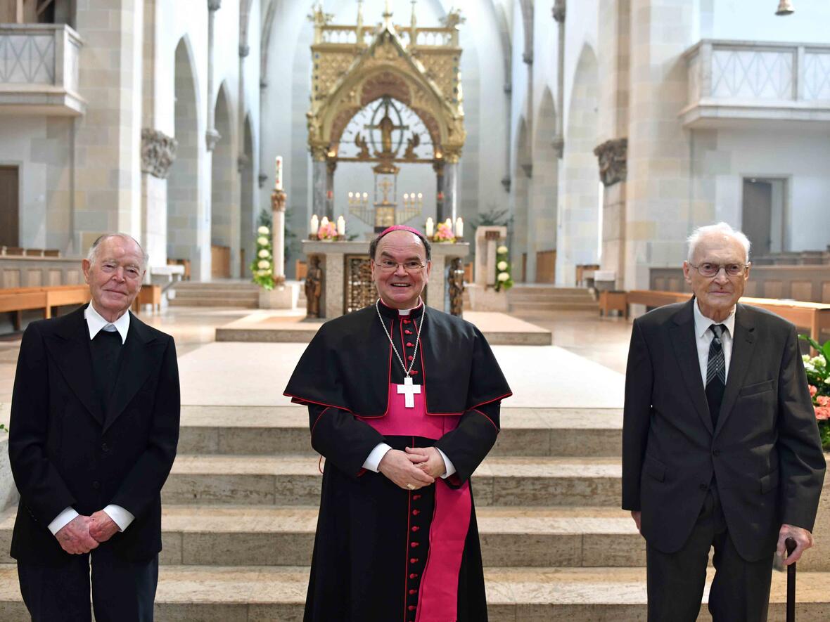Tag der Priesterjubiläen in St. Ottilien: 65 Jahre im priesterlichen Dienst. (Fotos: Nicolas Schnall / pba) 