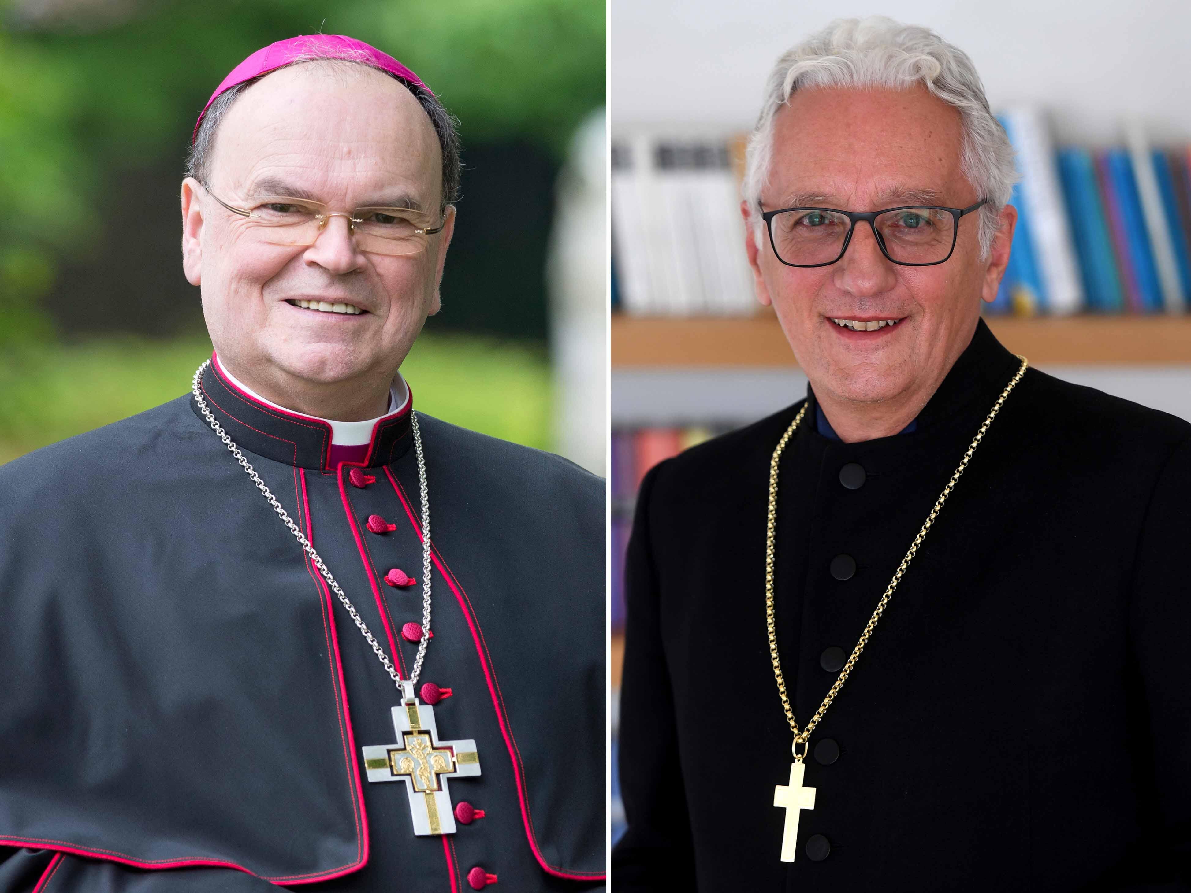 Der evangelische Regionalbischof Axel Piper und Bischof Bertram machen sich gemeinsam stark für sozialen Zusammenhalt und gegenseitigen Respekt. (Fotos: Bernd Müller / pba / Kirchenkreis Augsburg und Schwaben)
