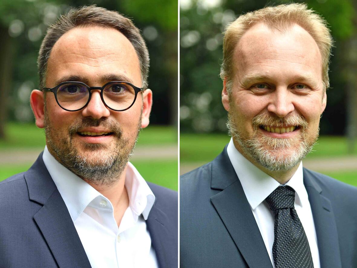 Werden am Stephanustag zu Diakonen geweiht: (v.l.) Filip Bäder und Manfred Selg. (Fotos Nicolas Schnall / pba)