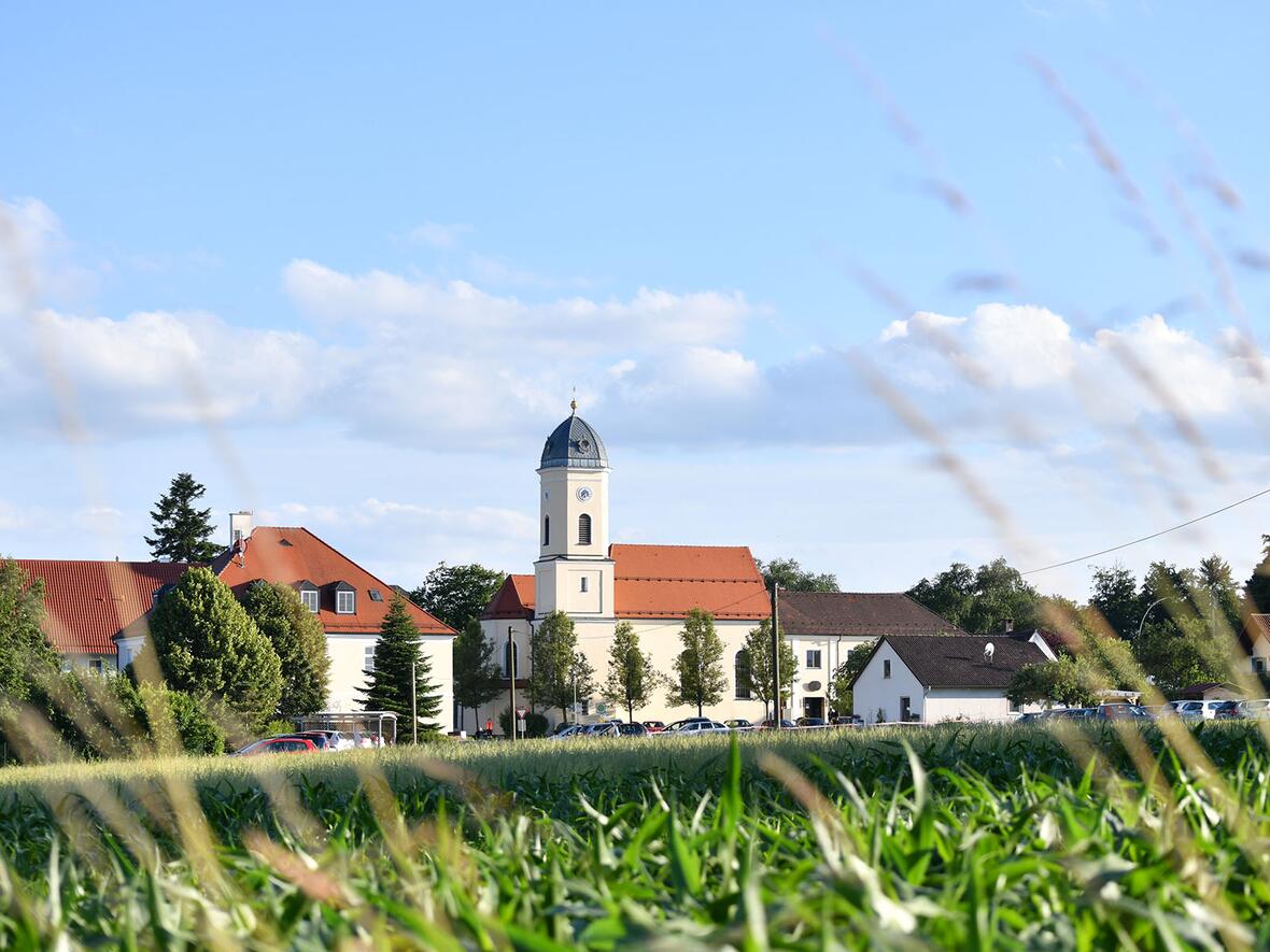 <p>Der Wallfahrtsort Maria Baumgärtle (Fotos: Julian Schmidt / pba)</p>
