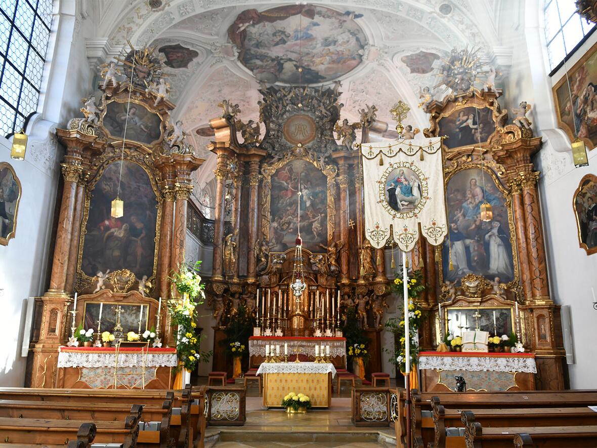 Die Klosterkirche.