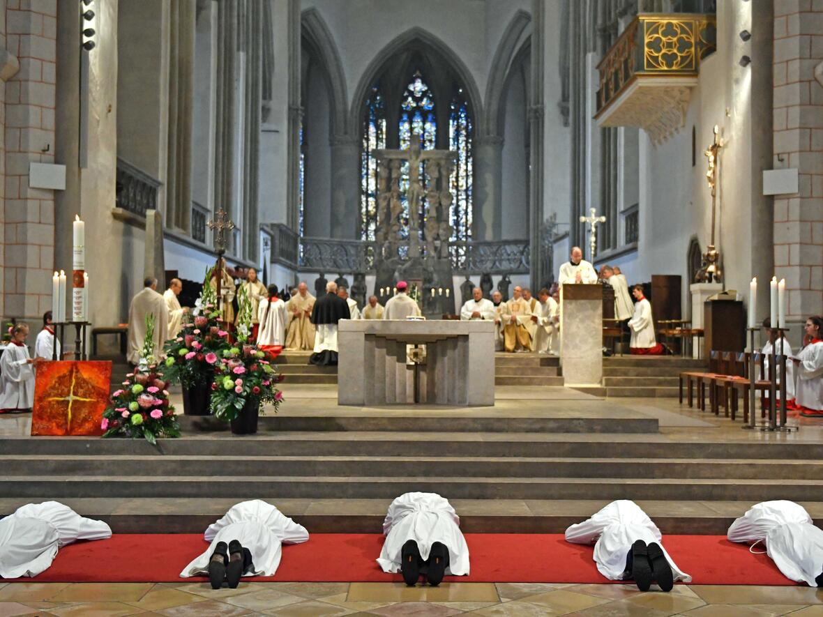 Weihe für den Ständigen Diakonat im Augsburger Dom (Archivfoto: Julian Schmidt / pba)