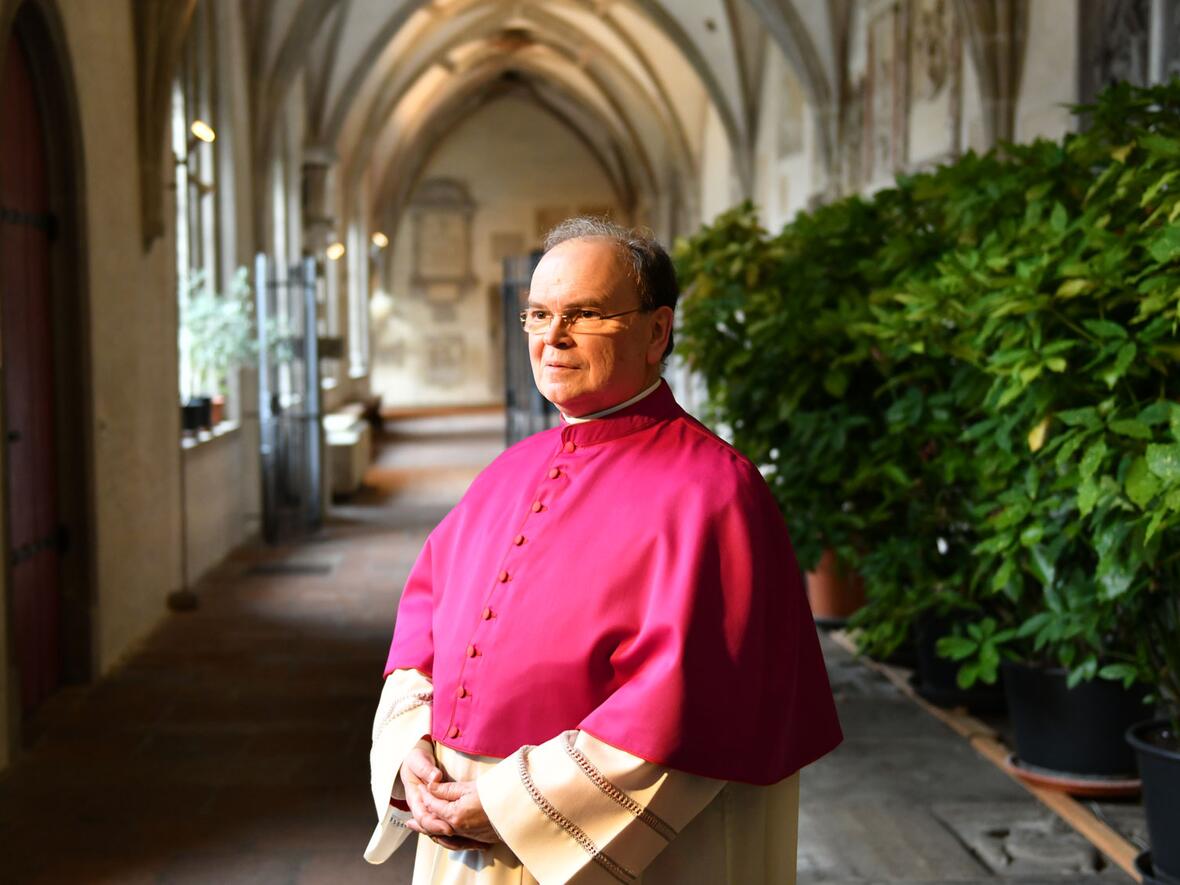 Der neu ernannte Bischof von Augsburg, Diözesanadministrator Prälat Dr. Bertram Meier (Foto: Nicolas Schnall / pba)