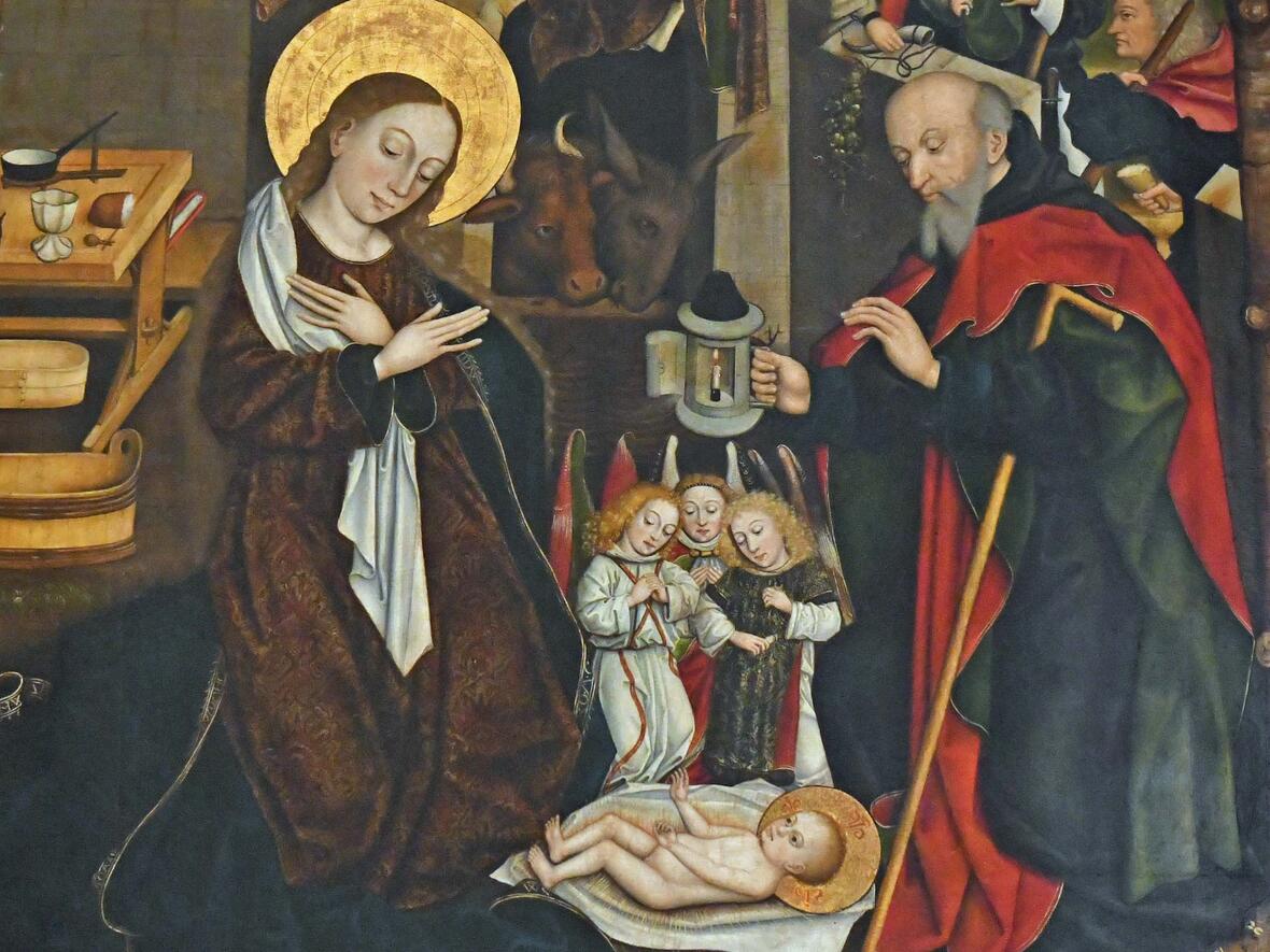 Darstellung der Heiligen Familie auf einem der Seitenaltarbilder im Hohen Dom. (Motivfoto: Julian Schmidt / pba)