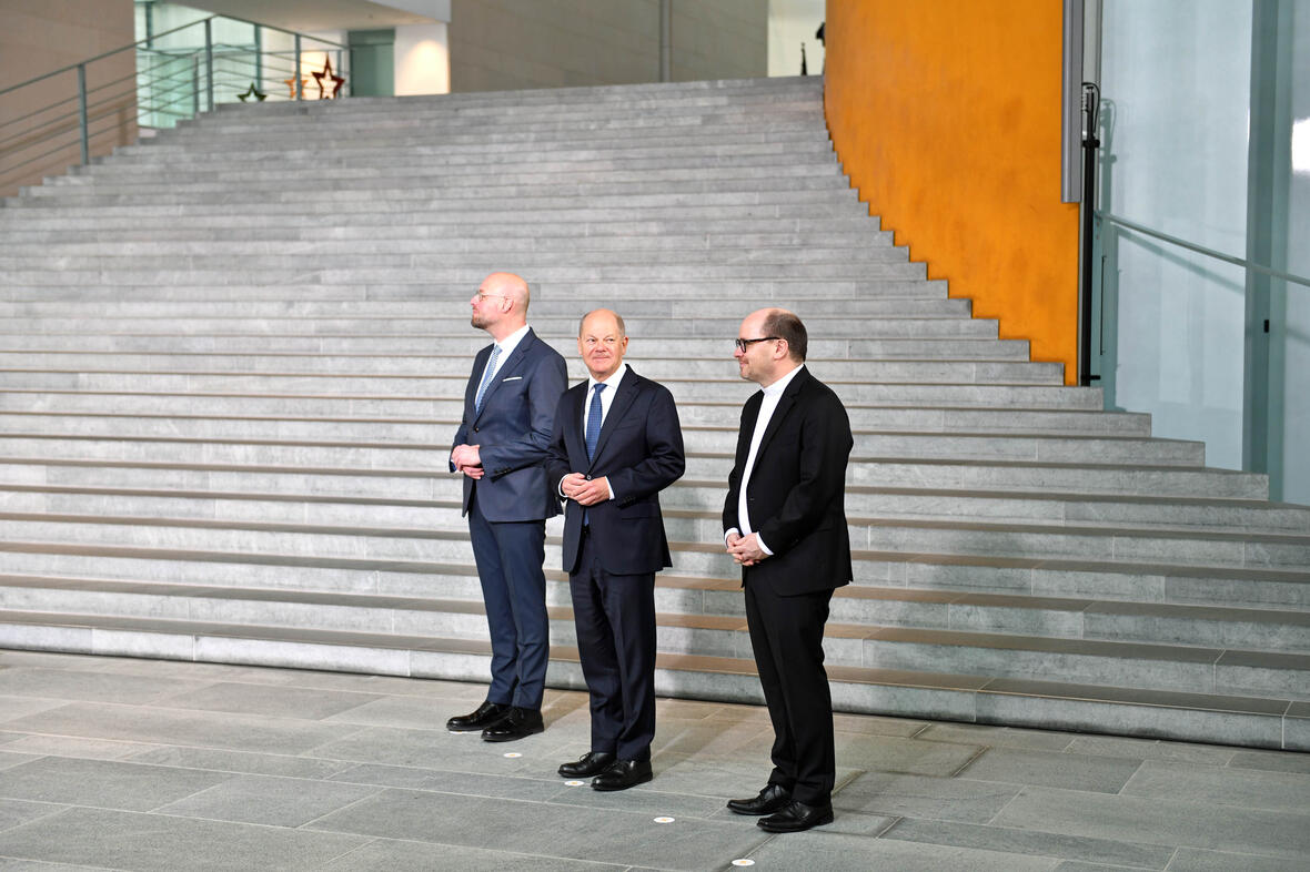 03_Sternsingergruppe aus Aresing beim Bundeskanzler (Foto Nicolas Schnall pba)