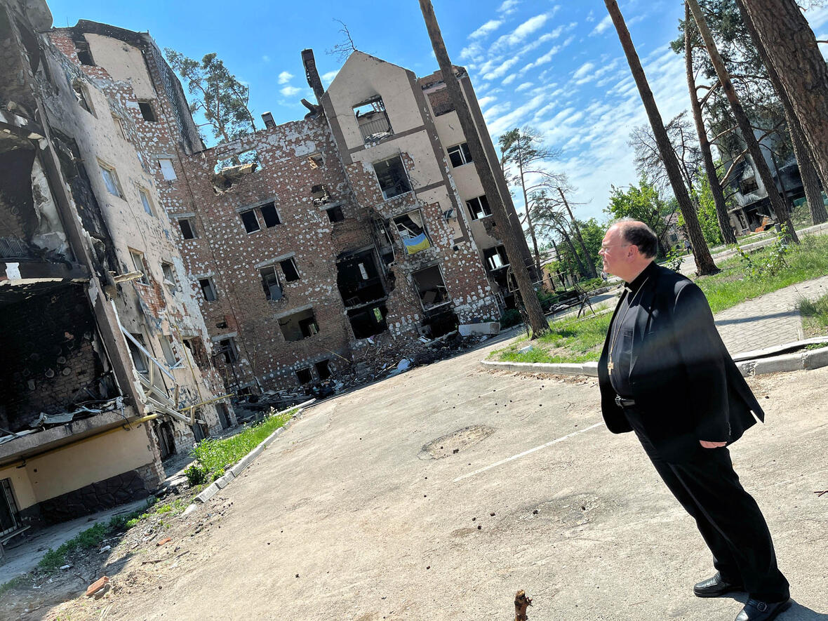 25_Ukraine-Reise des Vorsitzenden der Kommission Weltkirche Bischof Bertram (Foto DBK Elpers)