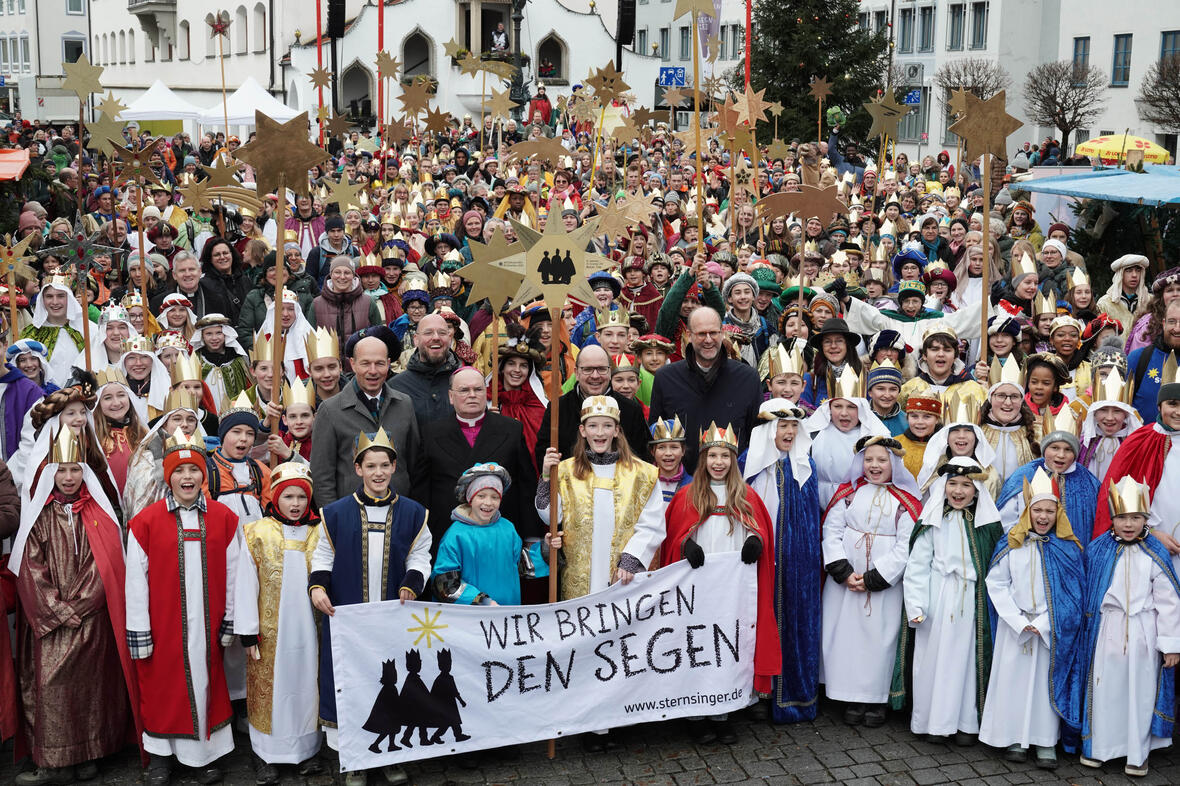 38_Bundesweite Eröffnung der Sternsingeraktion in Kempten (Foto Friedrich Stark Kindermissionswerk Die Sternsinger)