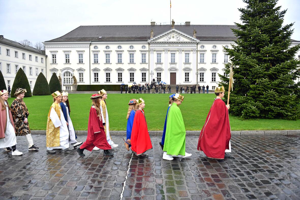 03_Sternsinger aus Kempten von Bundespräsident empfangen (Foto Nicolas Schnall pba)