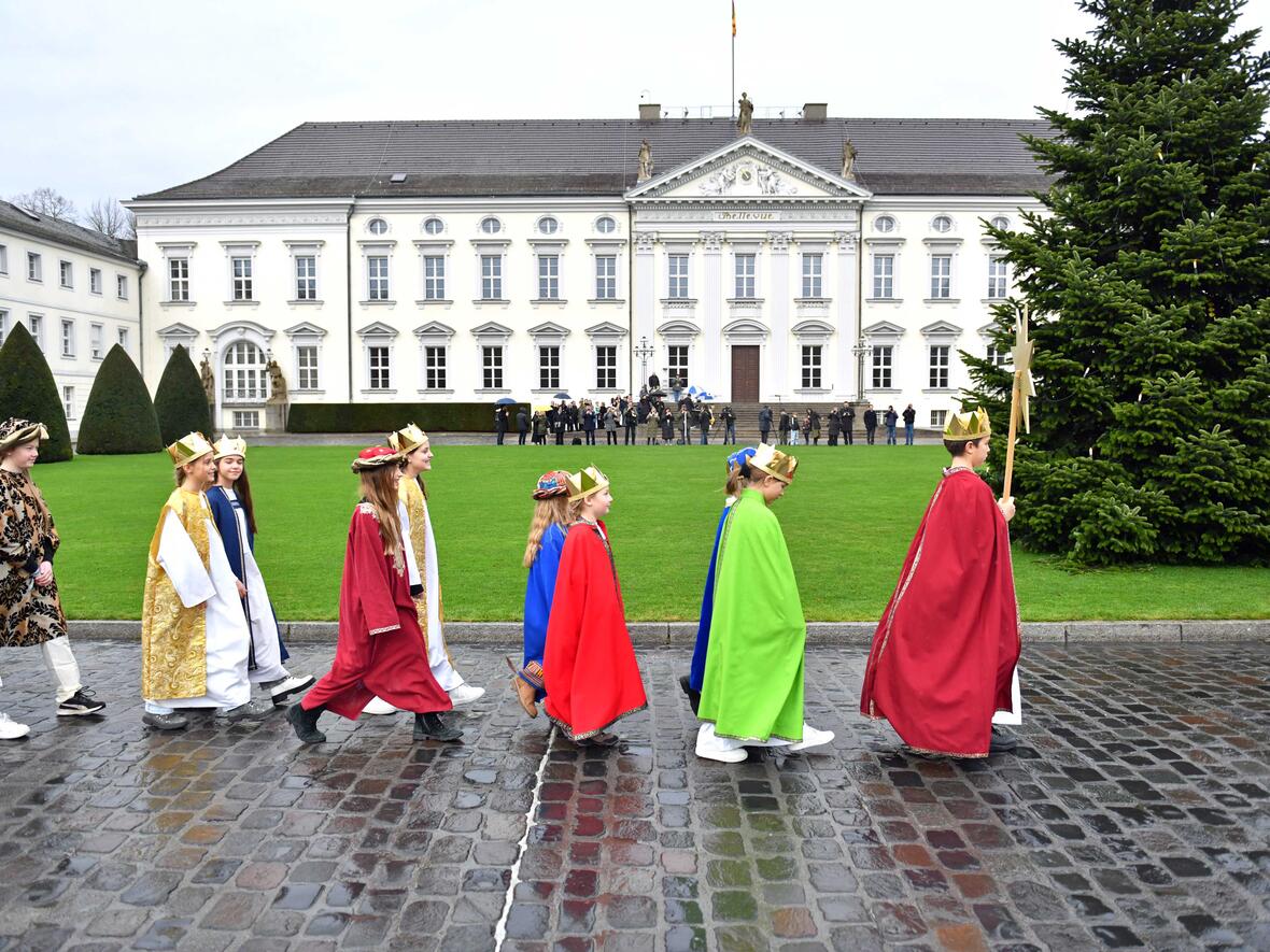 03_Sternsinger aus Kempten von Bundespräsident empfangen (Foto Nicolas Schnall pba)