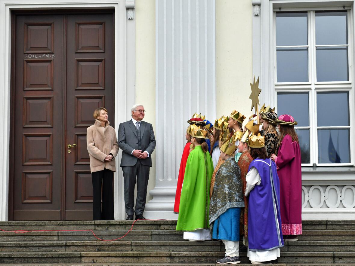 04_Sternsinger aus Kempten von Bundespräsident empfangen (Foto Nicolas Schnall pba)