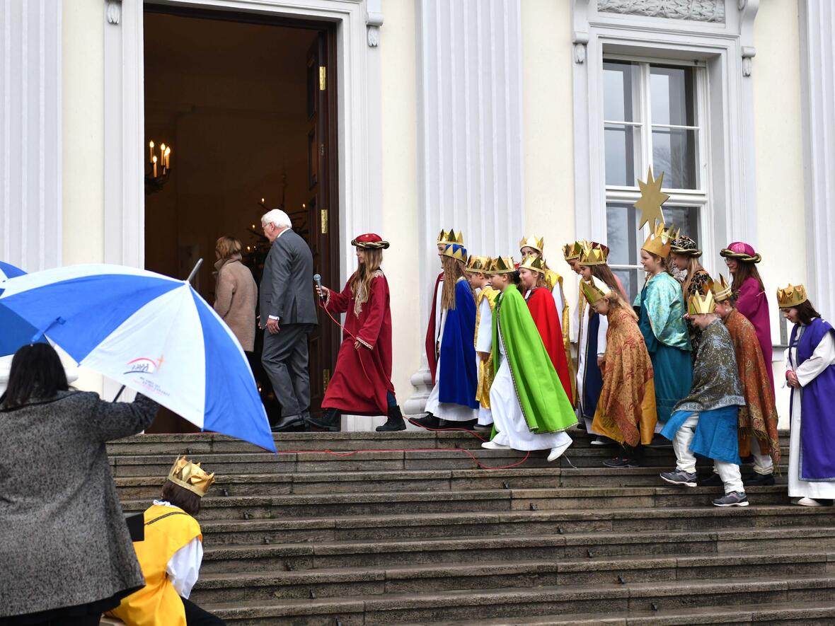 05_Sternsinger aus Kempten von Bundespräsident empfangen (Foto Nicolas Schnall pba)