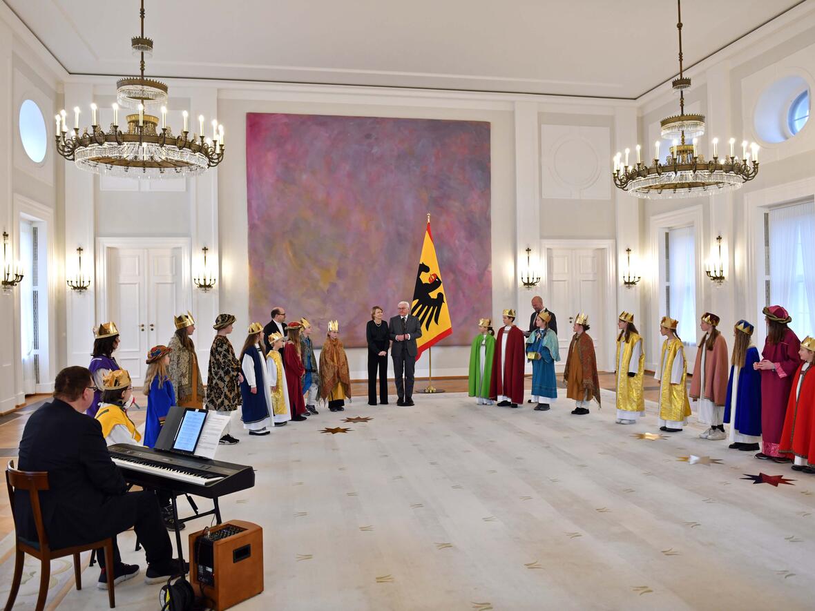 07_Sternsinger aus Kempten von Bundespräsident empfangen (Foto Nicolas Schnall pba)