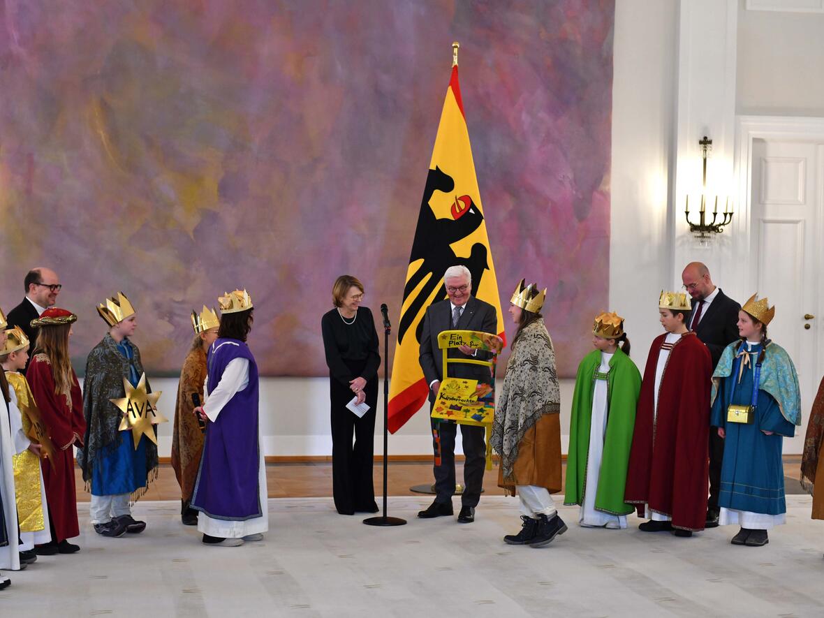 10_Sternsinger aus Kempten von Bundespräsident empfangen (Foto Nicolas Schnall pba)