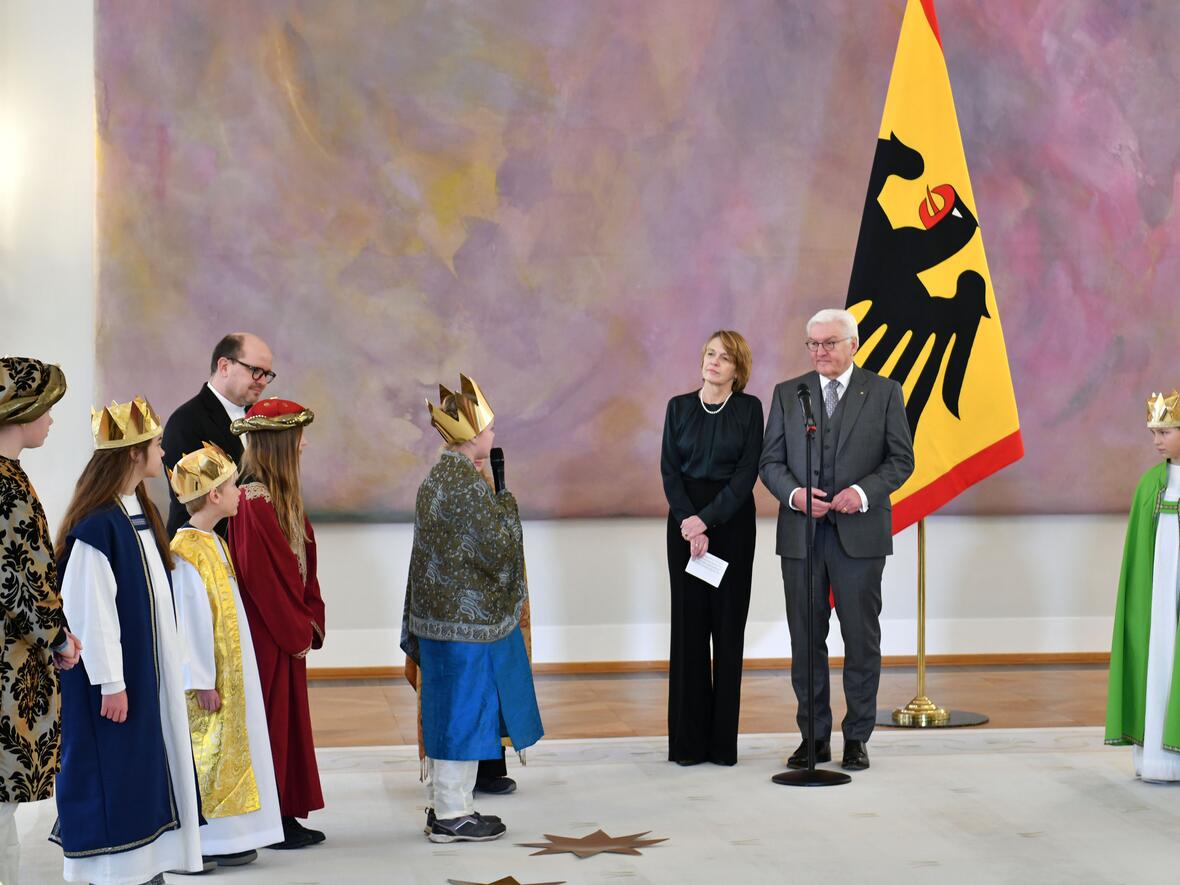 12_Sternsinger aus Kempten von Bundespräsident empfangen (Foto Nicolas Schnall pba)