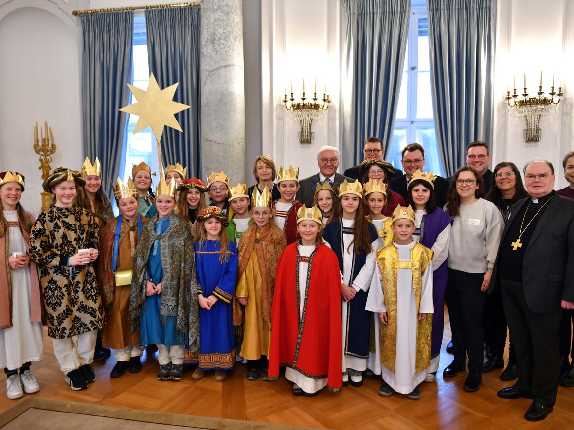 14_Sternsinger aus Kempten von Bundespräsident empfangen (Foto Nicolas Schnall pba)
