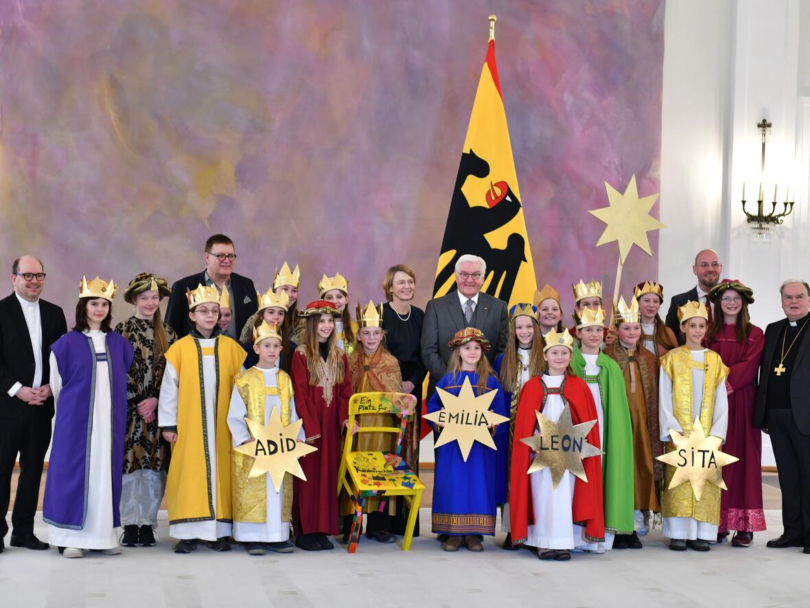 19_Sternsinger aus Kempten von Bundespräsident empfangen (Foto Nicolas Schnall pba)