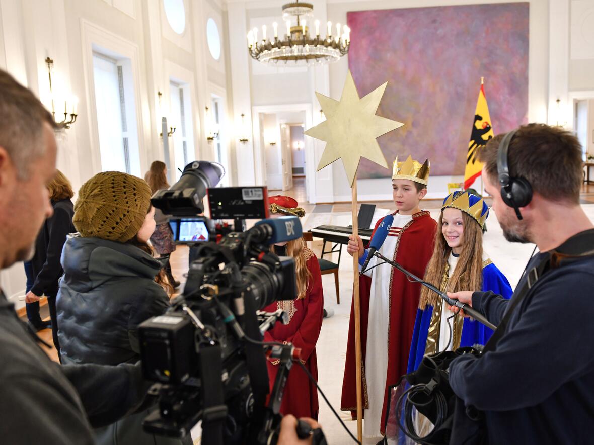20_Sternsinger aus Kempten von Bundespräsident empfangen (Foto Nicolas Schnall pba)