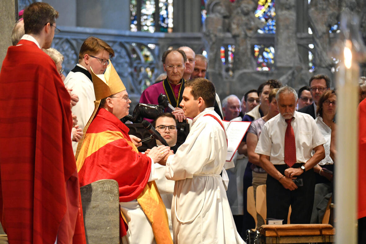 Priesterweihe im Augsburger Dom 2025 (Foto Nicolas Schnall pba) 10