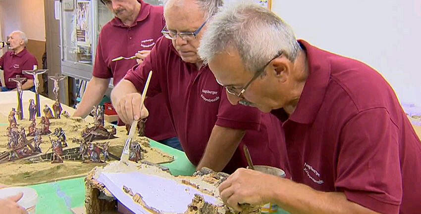 Boxbild Krippenbau Sommer