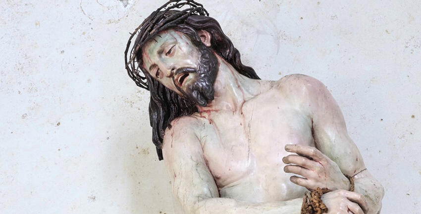 Bildmeditation zum Gegeißelten Heiland
