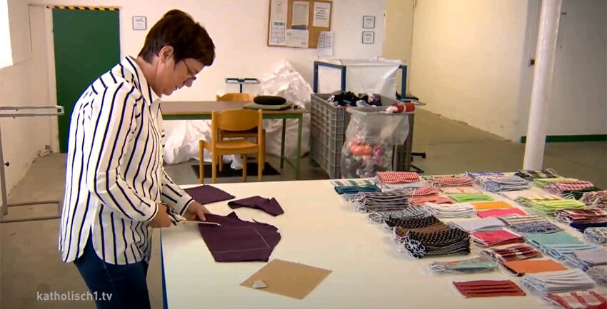 aktion hoffnung Masken nähen (katholisch1.tv)