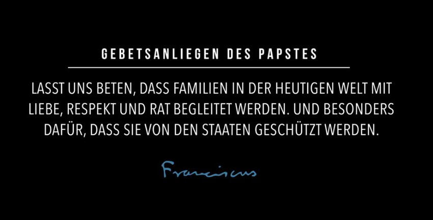 Das Video vom Papst Juli 2020
