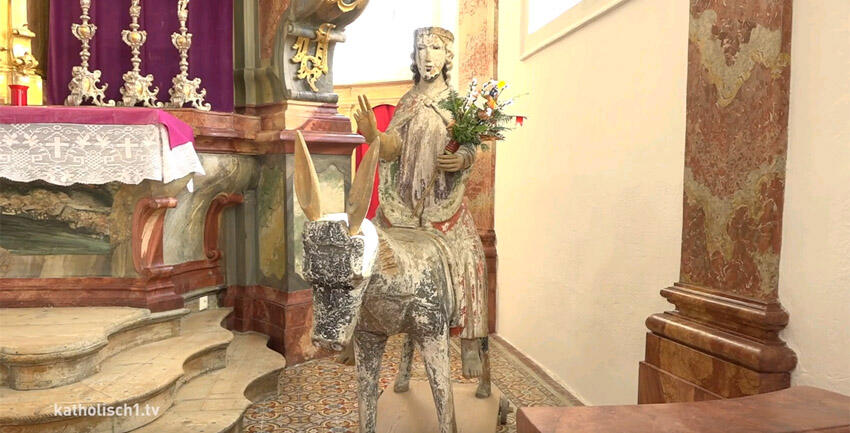 Palmesel in Petersthal (katholisch1.tv)