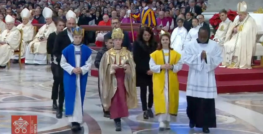 Sternsinger beim Papst