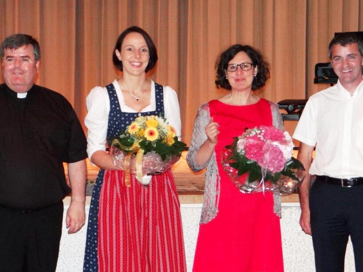 (v.l.) Generalvikar Harald Heinrich, Anna Schmelcher, Angelika Maucher, Karl Wolf. (Foto: Barbara Morhart)