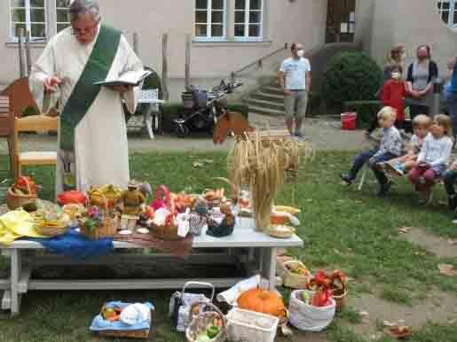 Zum Erntedankfest gibt es im Kindergarten einen gemeinsamen Familiengottesdienst. (Foto:  St. Christophorus)