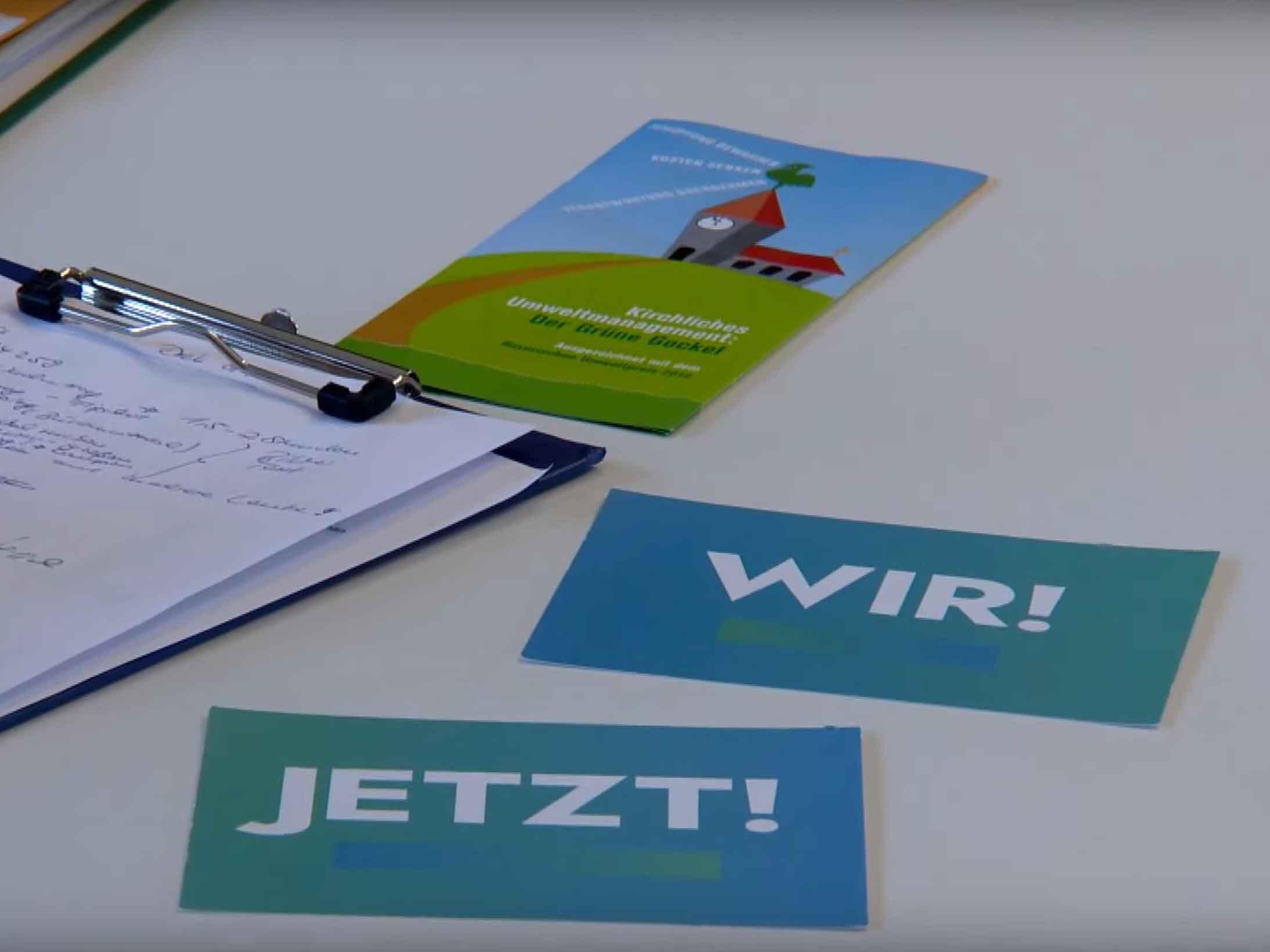 Das Team von St. Hedwig peilt eine Zertifizierung mit dem Grünen Gockel an (Grafik: katholisch1.tv)