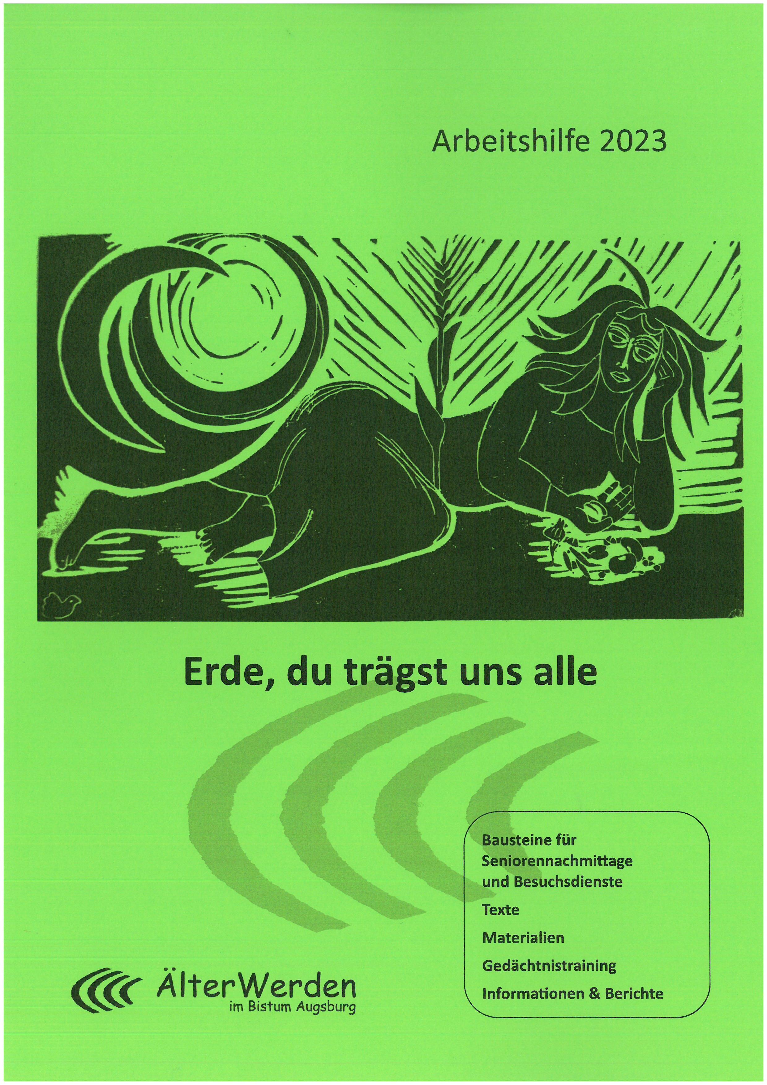Gestaltet wurde das Titelbild der Arbeitshilfe von der Künstlerin und Theologin Claudia Nietsch-Ochs (Grafik: Altenseelsorge)