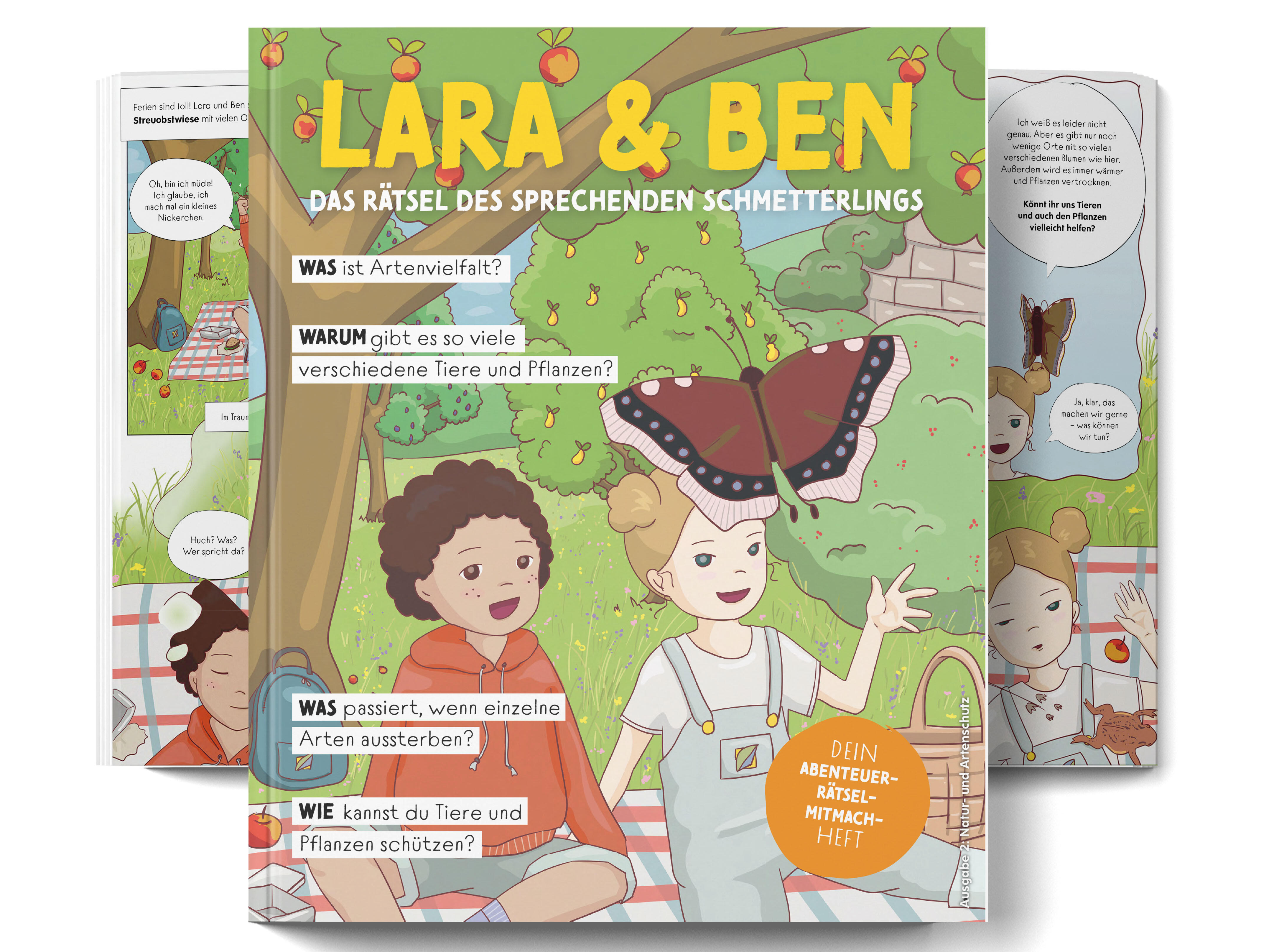 Das sind Lara und Ben: Sie regen zum Handeln und Weiterdenken an (Grafik: Umweltministerium)