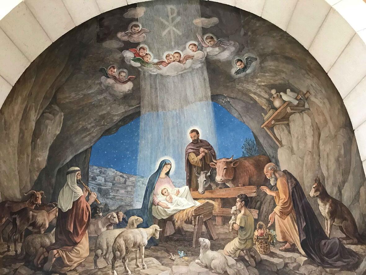 Weihnachten in den Hirtenfeldern von Bethlehem (Foto: Karl-Georg Michel)