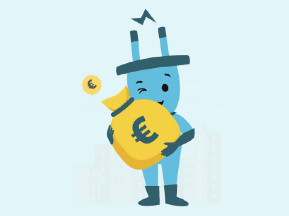 Stecky, das Maskottchen hinter der Website (Grafik: Steckys spartipps) 