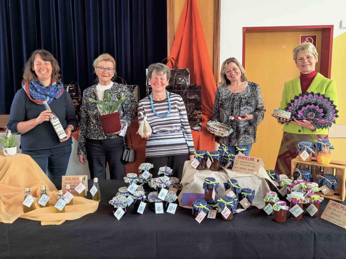 Mit dem Basar wurde ein sorgsamer mit den Ressourcen der Umwelt vorgelebt (Foto: Kolping) 