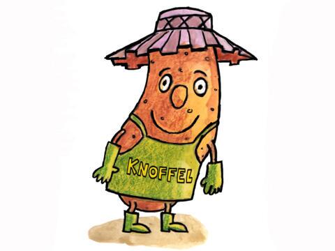 Das ist Knoffel, das Maskottchen der Aktion (Grafik: Katharina Piriwe)