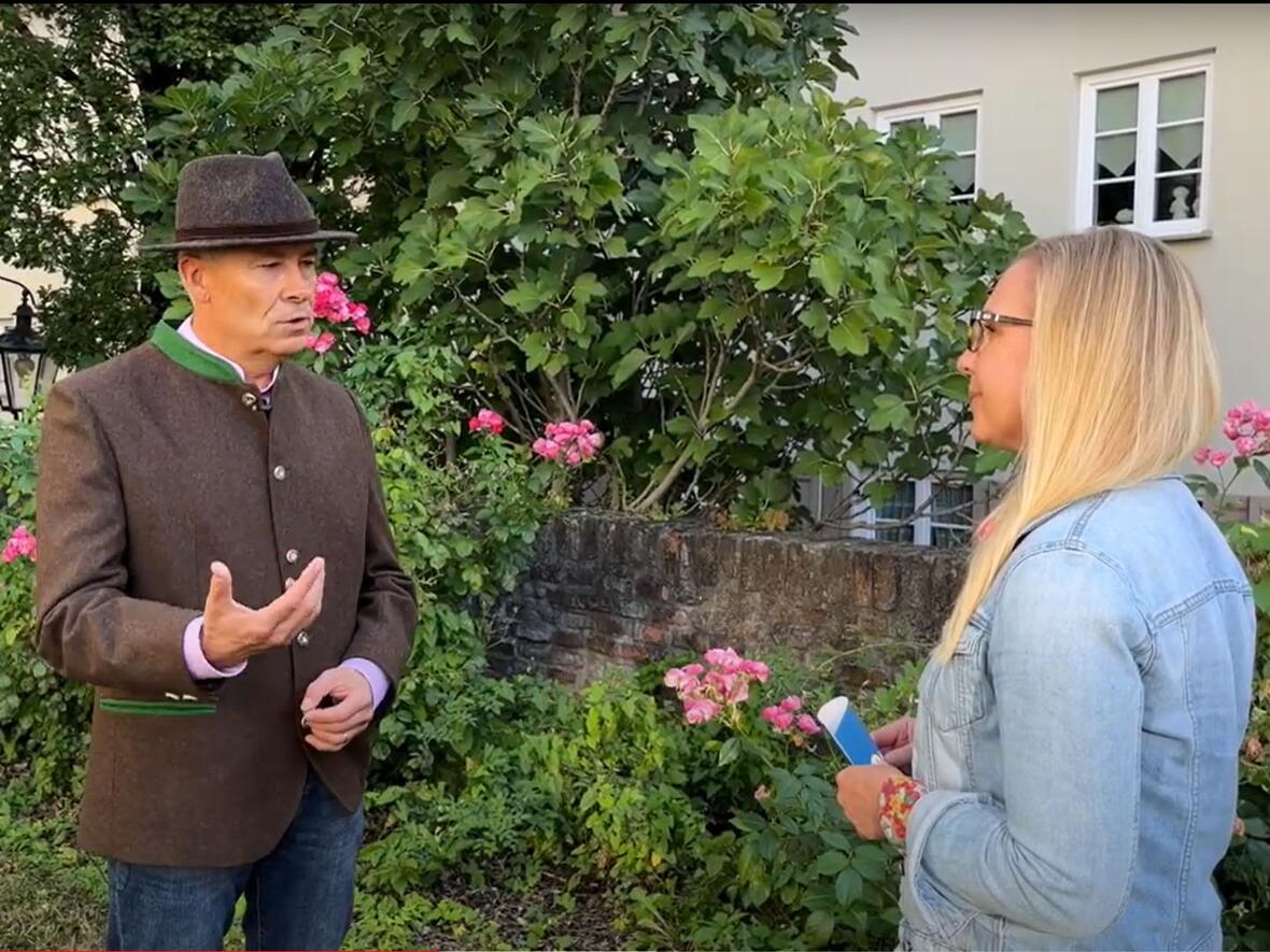 Karl-Georg Michel im Gespräch mit Julia Preuß von katholisch1.tv (Foto: katholisch1.tv)
