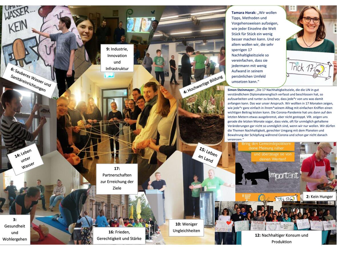 Die 17 Nachhaltigkeitsziele der Vereinten Nationen standen im Fokus der Katholischen Landjugendbewegung. (Foto:Katholische Landjugendbewegung) 