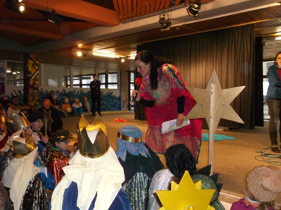 In der Aula des Gymnasiums gab es eine Einführung ins Thema