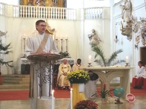 Diakon Ralf Eger nahm als Beauftragter für Flüchtlingsfragen am Begegnungstag teil