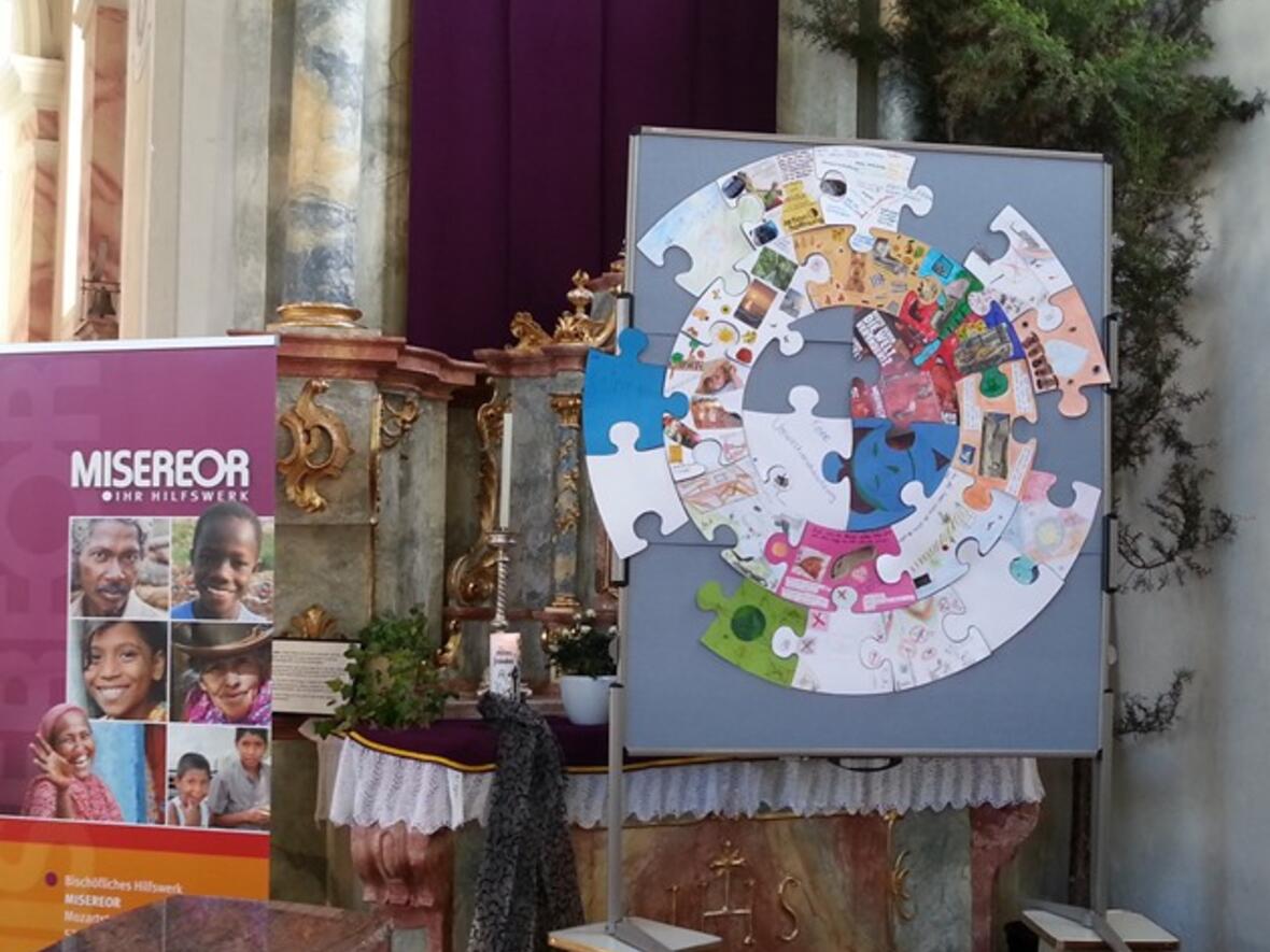 Ein Puzzle mit Anregungen zum Thema "Heute schon die Welt verändert?"