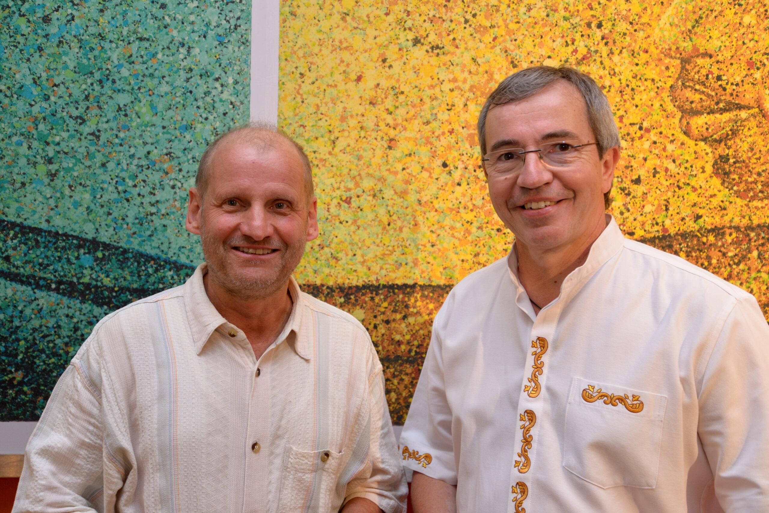 Pirmin Spiegel (Misereor) und Pater Michael Heinz (Adveniat)