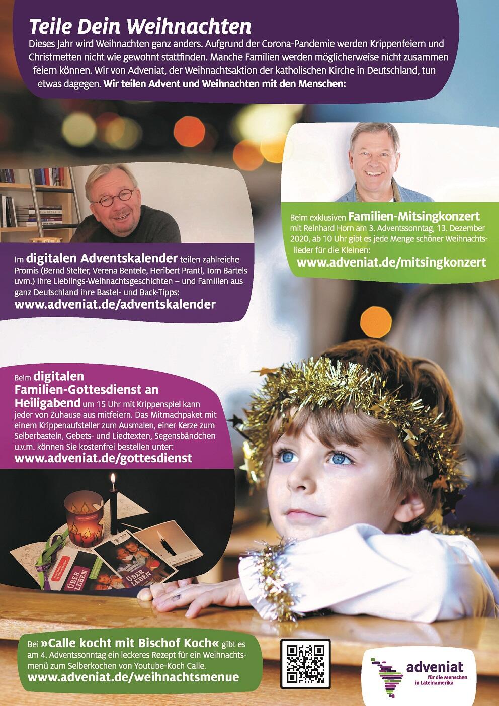 Aktionsplakat "Teile Dein Weihnachten"